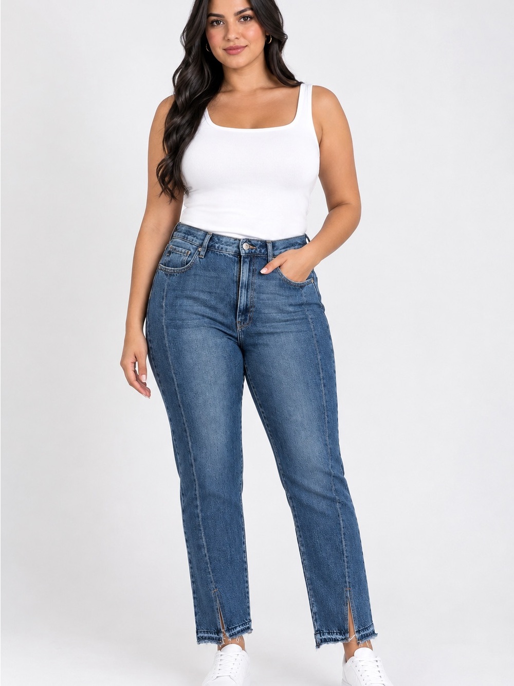 KanCan Medium Blue Straight-Leg Women’s Jeans